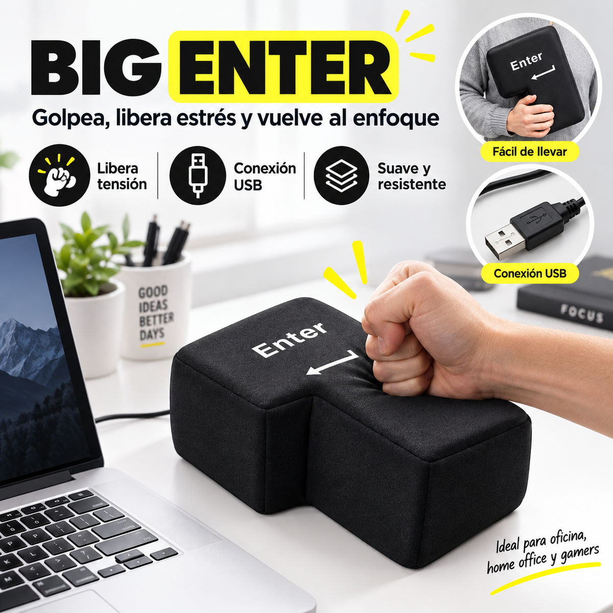 Big Enter Button - Punch Ouch